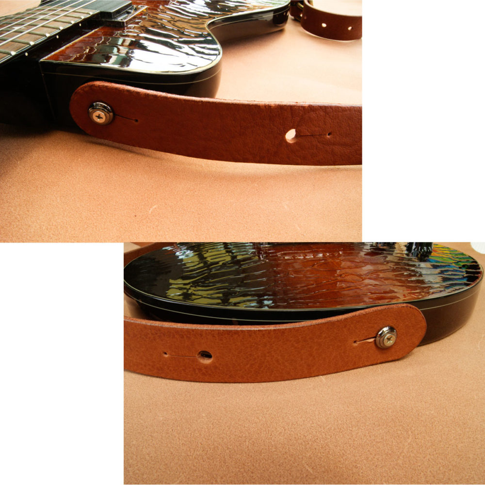 GUITAR STRAP ギターストラップ 栃木レザー - Bottega Glicine
